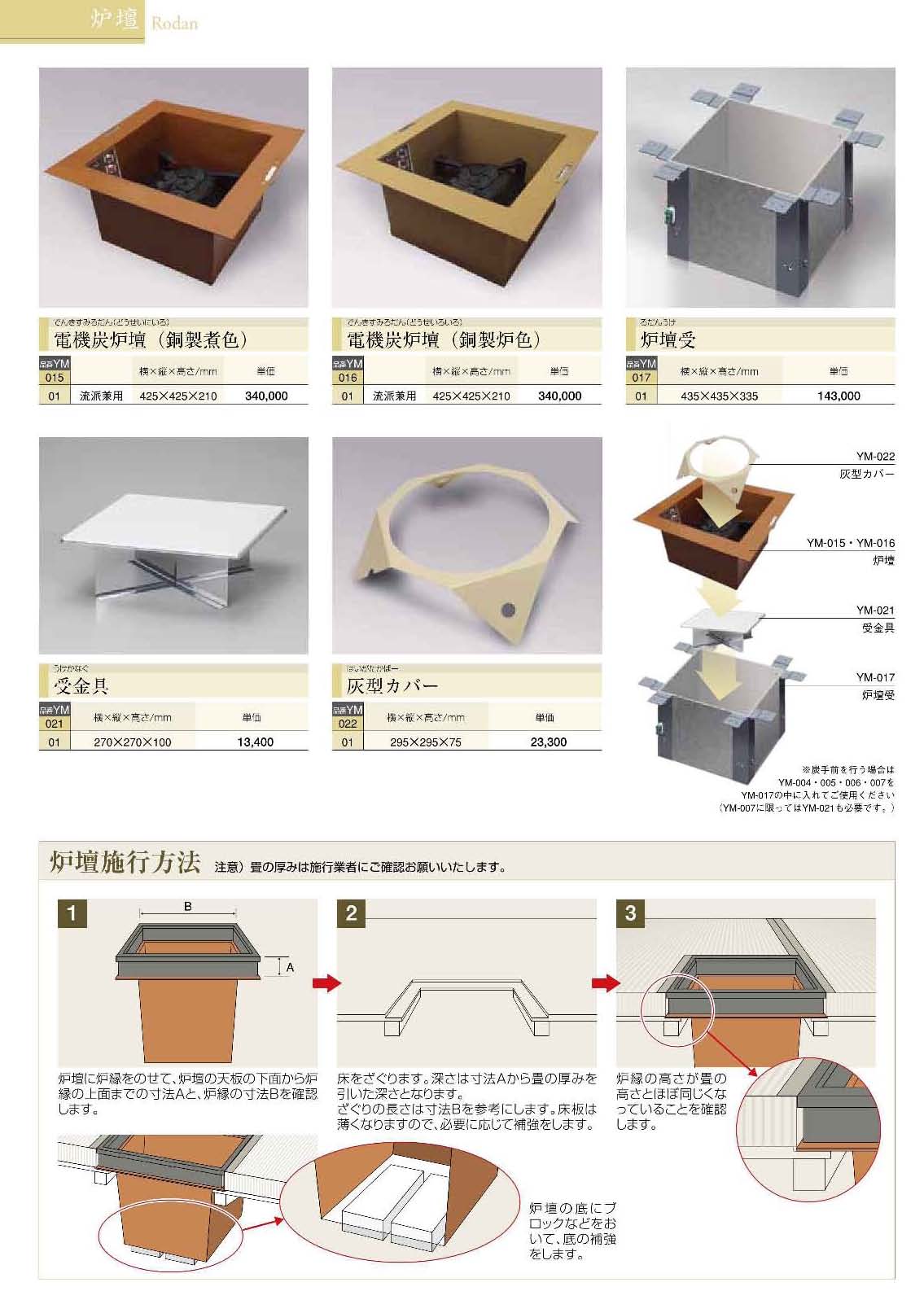 国内在庫】 茶室設備 茶室備品 炉 耐火構造炉壇 マンション用 日本製 R02